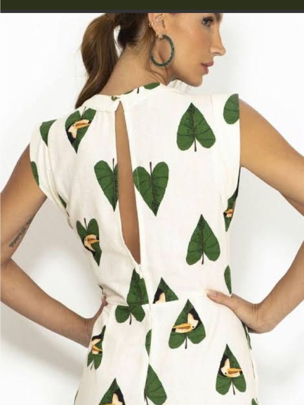Farm Rio Tropical Print Sleeveless Jumpsuit Size XL - Picture 2 of 7